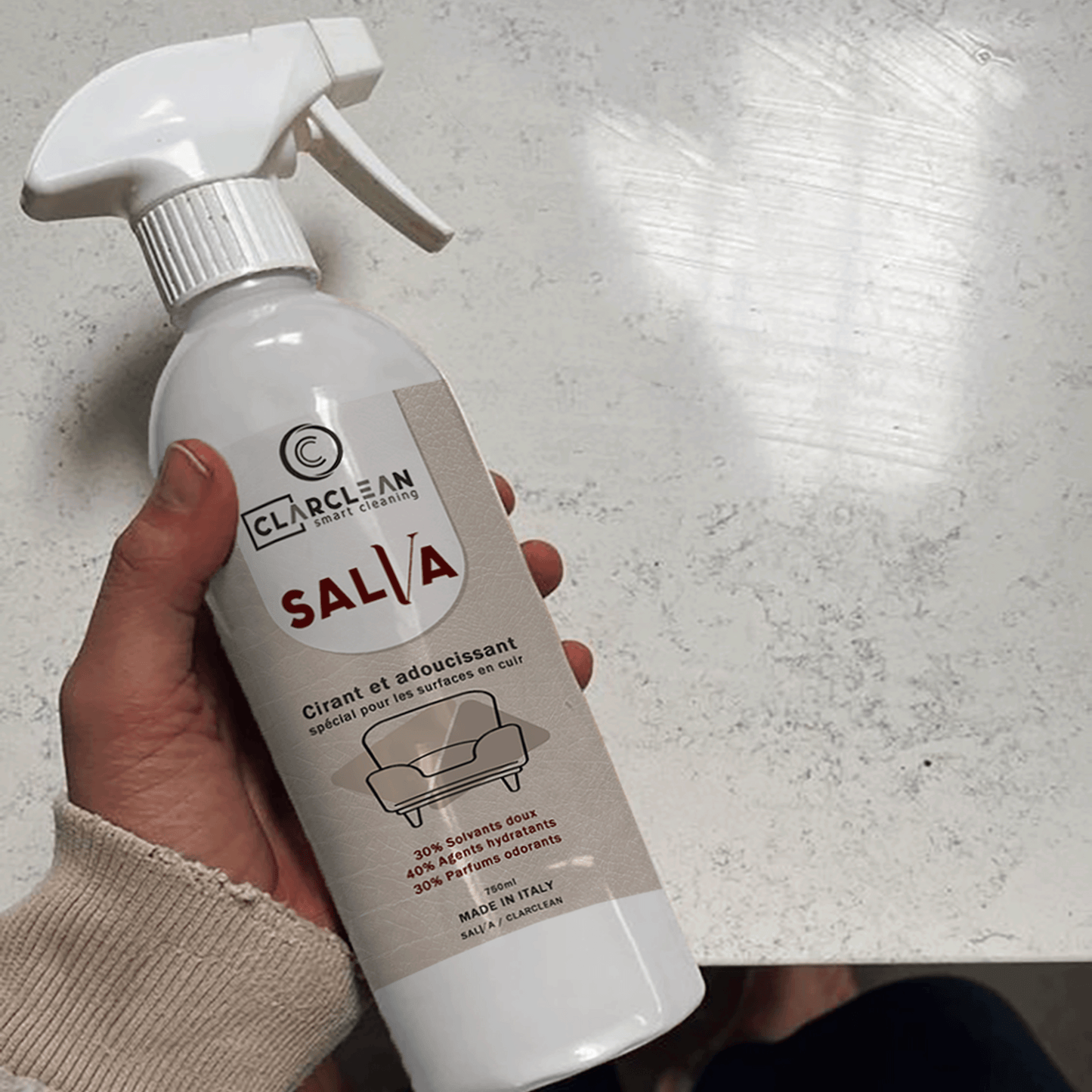 SALVA - Nettoyant et polisseur de cuir - 1 Litre